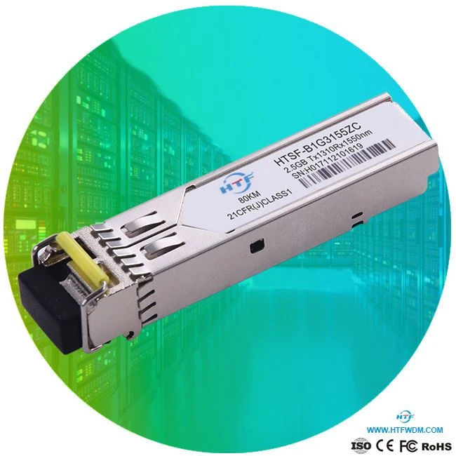 BIDI Adó-átvevők 1310nm 80km SMF LC SFP UPC